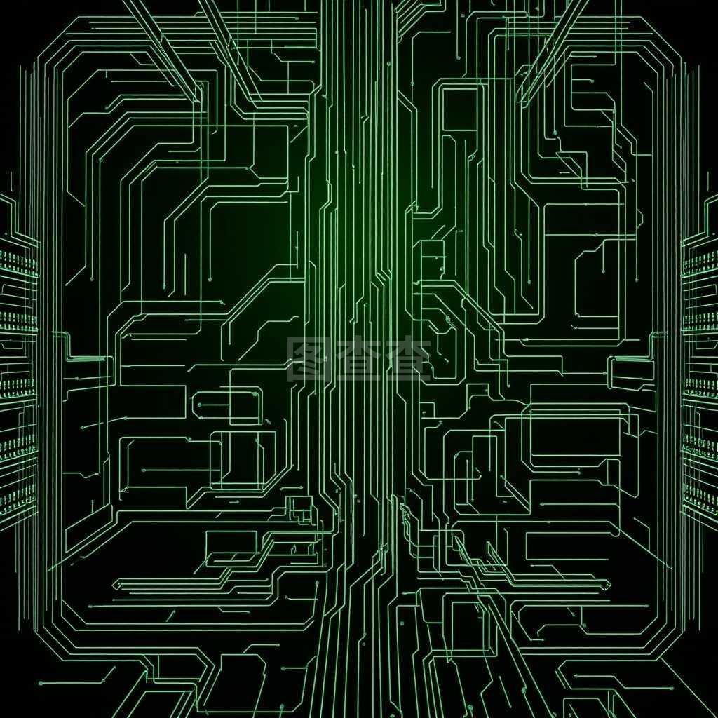 科技工业电子绿色背景